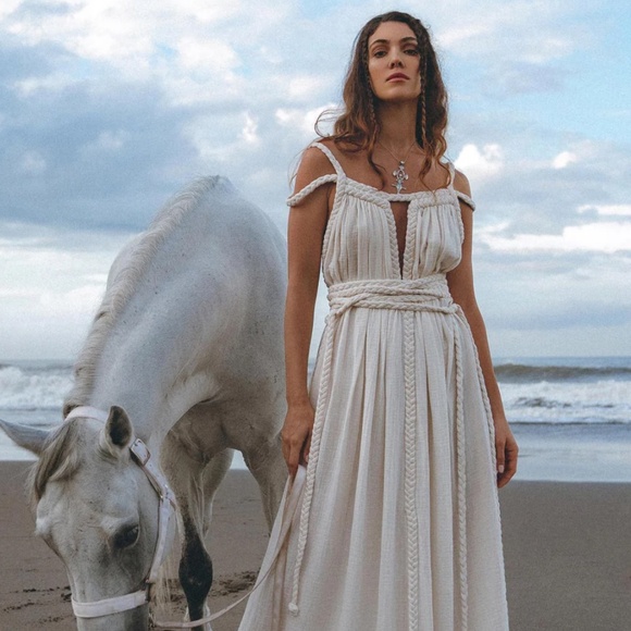 NWT Aya sacred wear Greek goddess dress - Picture 3 of 7